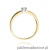 Pierścionek W225 Diament 0,10ct żółte złoto