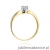 Pierścionek W228 Diament 0,30ct żółte złoto
