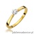 Pierścionek W229 Diament 0,10ct żółte złoto