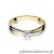 Pierścionek W230 Diament 0,08ct żółte złoto