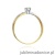 Pierścionek W230 Diament 0,08ct żółte złoto