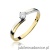 Pierścionek W231 Diament 0,08ct żółte złoto