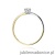 Pierścionek W231 Diament 0,10ct żółte złoto