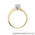 Pierścionek W234 Diament 1,00ct żółte złoto