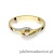 Pierścionek W237 Diament 0,04ct żółte złoto