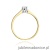Pierścionek W239 Diament 0,20ct żółte złoto