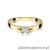 Pierścionek W240 Diament 0,20ct żółte złoto