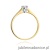 Pierścionek W240 Diament 0,20ct żółte złoto