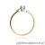 Pierścionek W241 Diament 0,20ct żółte złoto