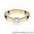 Pierścionek W242 Diament 0,20ct żółte złoto