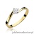 Pierścionek W243 Diament 0,20ct żółte złoto