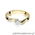 Pierścionek W243 Diament 0,20ct żółte złoto