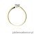 Pierścionek W243 Diament 0,20ct żółte złoto