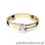 Pierścionek W246 Diament 0,12ct żółte złoto