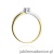 Pierścionek W246 Diament 0,12ct żółte złoto