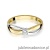 Pierścionek W248 Diament 0,10ct żółte złoto