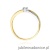 Pierścionek W248 Diament 0,10ct żółte złoto
