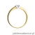 Pierścionek W249 Diament 0,10ct żółte złoto