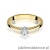 Pierścionek W256 Diament 0,15ct żółte złoto