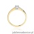 Pierścionek W258 Diament 0,15ct żółte złoto