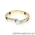 Pierścionek W262 Diament 0,15ct żółte złoto
