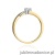 Pierścionek W262 Diament 0,15ct żółte złoto