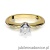 Pierścionek W267 Diament 0,30ct żółte złoto