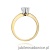 Pierścionek W267 Diament 0,30ct żółte złoto