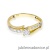 Pierścionek W269 Diament 0,05ct żółte złoto