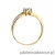 Pierścionek W269 Diament 0,05ct żółte złoto