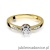 Pierścionek W291 Diament 0,23ct żółte złoto