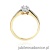 Pierścionek W291 Diament 0,23ct żółte złoto