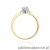 Pierścionek W295 Diament 0,15ct żółte złoto