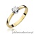 Pierścionek W299 Diament 0,12ct żółte złoto