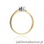 Pierścionek W299 Diament 0,12ct żółte złoto