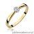 Pierścionek W322 Diament 0,04ct żółte złoto