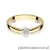 Pierścionek W322 Diament 0,04ct żółte złoto