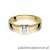 Pierścionek W343 Diament 0,10ct żółte złoto