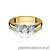 Pierścionek W344 Diament 0,25ct żółte złoto