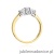 Pierścionek W344 Diament 0,25ct żółte złoto