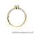 Pierścionek W356 Diament 0,25ct żółte złoto