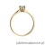 Pierścionek W387 Diament 0,23ct żółte złoto
