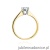Pierścionek W404 Diament 0,50ct żółte złoto