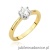 Pierścionek W482 Diament 0,50ct żółte złoto