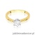 Pierścionek W482 Diament 0,50ct żółte złoto