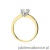 Pierścionek W482 Diament 0,50ct żółte złoto