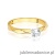 Pierścionek W484 Diament 0,20ct żółte złoto