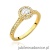 Pierścionek W508 Diament 0,40ct żółte złoto