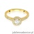 Pierścionek W508 Diament 0,40ct żółte złoto