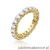Pierścionek W0519 z diamentami żółte złoto